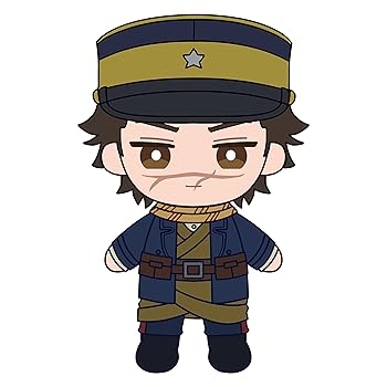 【中古】【未使用】アルジャーノンプロダクト ゴールデンカムイ ぬいぐるみ 杉元佐一 約100mm×170mm ソフトボア製画像