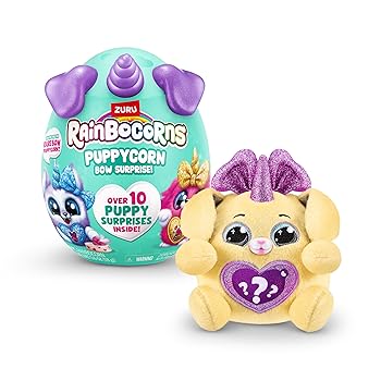【中古】【未当て嵌める】Rainbocorns Puppycorn Surprise Series 3 (ラブラドール) ZURU 寄せ合わせ用ぬいぐるみ サプライズエッグ ステッカー容器に並べる スライム 犬のぬ