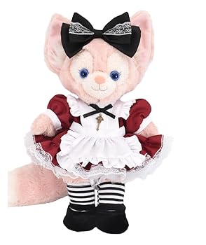 【中古】テディベア通信販売アリス リーナベル 服 着せ替え 御召しもの 訳が分らないの国のアリス ボルドーワイン 本体無 S大いさ用