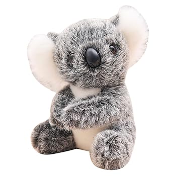 【中古】POPETPOP コアラぬいぐるみ 11インチ 柔らかいpp綿素材 子供向け ホームオフィスの装飾用 グレー かわいいシミュレーション動物人形