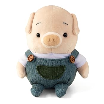 【中古】【未当て嵌める】トンコハウス 防波堤・GK ピッグ ぬいぐるみ 高さ17糎