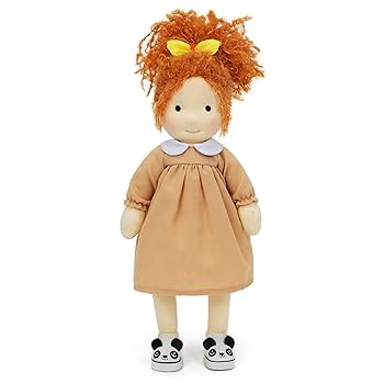 【中古】【未当て嵌める】BlissfulPixie ウォルドルフあやつり人形 Waldorf Doll 手作りあやつり人形 - Ada 30糎 パステル色の 御姉さん 愛くるしげ ぬいぐるみ 赤ちゃんたちに至適なあやつり人形