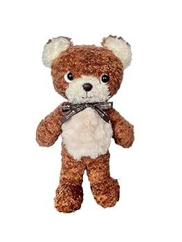 【中古】童心タグリボン付き クマのモコM ぬいぐるみ 中国製 くま テディベア 動物 誕生日 プレゼント お祝い…… (ブラウン)