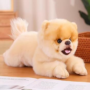 【中古】HOKESS 16インチ ポメラニアンぬいぐるみ 本物そっくりのぬいぐるみ ポメラニアン 犬 ハンドメイド ソフト シミュレーション ペット 犬 おもちゃ