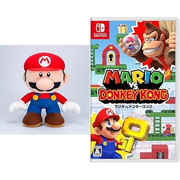 【中古】【未当て嵌める】ミニマリオぬいぐるみ（M） + マリオvs.ドンキーコング -Switch 包み版