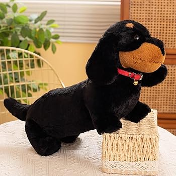 【中古】ダックスフンド ぬいぐるみ 抱き枕 55糎 飼い犬 犬 差し上げ物 御祭り 赤ちゃん 支持者 意中の女彼 (黒いこと)