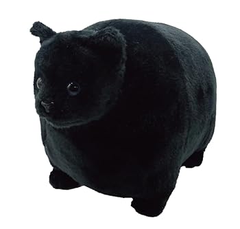 【中古】先んじる ふとっちぃZoo にゃんこ ぬいぐるみ クロ猫/黒猫