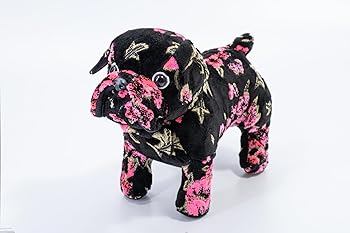 【中古】【未使用】雅（MIYABI) 金華山ぬいぐるみ マドンナ ブラックピンク ブルドック ＭＩ－ＢＤＭＡＢＰ