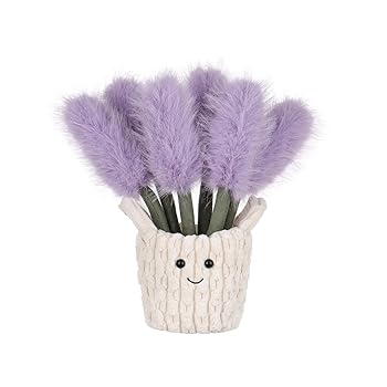 【中古】Apricot Lamb 鉢植えのラベンダーぬいぐるみ、お坊っちゃんにも御姉さんにも適していますの利得の軽くて愛くるしげ、ふわふわ鉢植えのラベンダー 26糎
