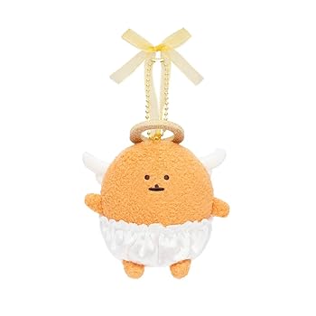 【中古】ナガノキャラクターズ ふわぱた天使マスコット ぬいぐるみ (もぐらコロッケ)