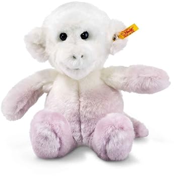 【中古】【未使用】Steiff 60243 - モンキー、カラー：ライラック／ホワイト