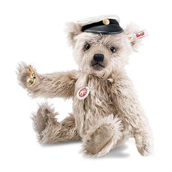 【中古】シュタイフ Steiff テディベア 旗がしらキース 31糎 地球制限事項1500体 006333
