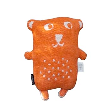 【中古】ぬいぐるみ カドリーベアズ＜ファンニ＞オレンジ色【KLIPPAN】