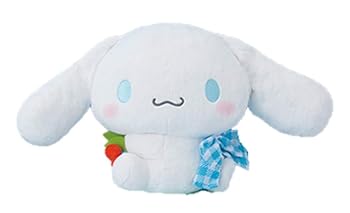 【中古】【未使用】シナモロール ぬいぐるみ チェック リボン & チェリー BIG シナモン 口閉じ 大きい 約30cm