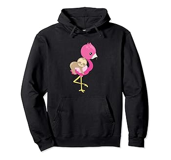 【中古】Baby Sloth Riding Flamingo パーカー