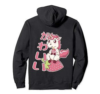 【中古】Kawaii Chibi Unicorn Strawberry Milk カワイイ いちごミルク ユニコーン パーカー