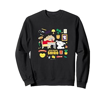 【中古】クレヨンしんちゃん　happy!シロ　お勉強するしんちゃん トレーナー