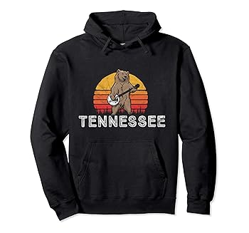【中古】Tennessee Bluegrass Banjo Bear Funny Retro パーカー
