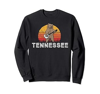 【中古】【未使用】Tennessee Bluegrass Banjo Bear Funny Retro トレーナー