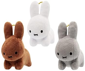 【中古】【未当て嵌める】ブルーナアニマル ぬいぐるみ マスコット うさぎ 3種仕掛ける miffy ミッフィー