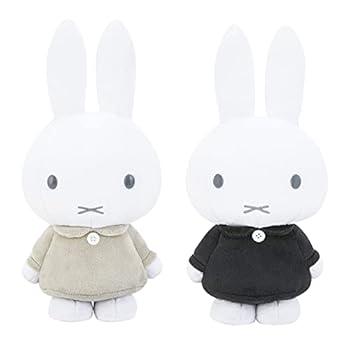 【中古】【未使用】ミッフィー SLサイズ ぬいぐるみ モノトーン 全2種［ブラック/グレー］