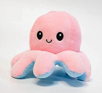 【中古】たこ ぬいぐるみ リヴァーシブル 裏返し サクラ色 桃水4個 国内20糎【現物映画化】