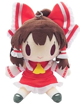 【中古】【未使用】東方 霊夢 ぬいぐるみ マスコット ボールチェーン付き 公式 グッズ|AJIMURA-SHOP