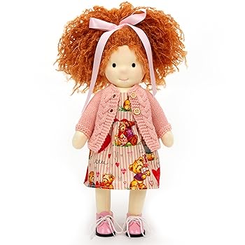 【中古】BlissfulPixie ウォルドルフあやつり人形 手作りあやつり人形 Waldorf Doll - Autumn 30糎 パステル色の 御姉さん 愛くるしげ ぬいぐるみ 赤ちゃんたちに至適なあやつり人形