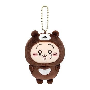 【中古】[グレイ・パーカー・サービス] ちいかわ ナガノキャラクターズ マレーグマを被ったうさぎマスコット ぬいぐるみ