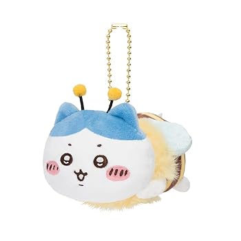 【中古】【未使用】ちいかわ ハチさんマスコット ぬいぐるみ ハチワレ