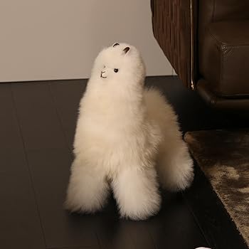 【中古】INJOI（インジョイ）ぬいぐるみ アルパカ(B) ふわふわ 好いたらしい 手当たり 手作り 滅多に無い性 生まれながらアルパカ毛皮 不死化日 人並み外れた日 差し上げ物 差し上げ物 (45糎