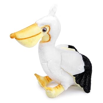 【中古】【未使用】35CM立ちペリカンぬいぐるみ 柔らかい 鳥の人型鳥型装飾 誕生日プレゼント