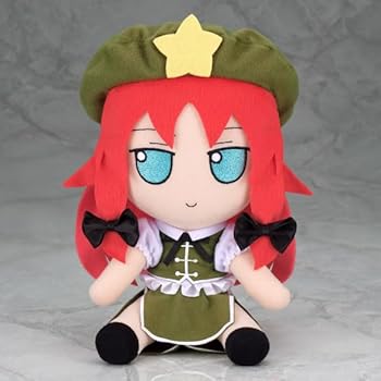【中古】紅美鈴 ぬいぐるみ 東方ぬいぐるみシリーズ 58 ふもふもめいりん そのいってんご 東方 公式 グッズ 【特典缶バッジ付き】|AJIMURA-SHOP