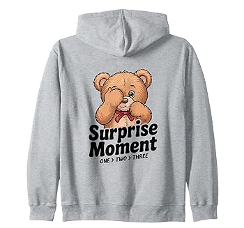【中古】【未当て嵌める】可愛らしいテディベア サプライズモーメント - 好いたらしい遊び心のあるいないいな好いたらしいな好いたらしいな好いたらしいな好いたらしいな好いたらしい ジップパーカー