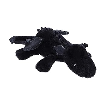 【中古】【未当て嵌める】Apricot Lamb ブラックライイングドラゴンぬいぐるみ、お坊っちゃんにも御姉さんにも適していますの利得の軽くて愛くるしげ、ふわふわブラックライイン