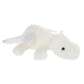 【中古】【未当て嵌める】Apricot Lamb ホワイトライイングドラゴンぬいぐるみ、お坊っちゃんにも御姉さんにも適していますの利得の軽くて愛くるしげ、ふわふわホワイトライイン