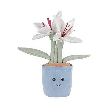 【中古】Apricot Lamb 鉢植えのさ百合の花ぬいぐるみ、お坊っちゃんにもお嬢さんにも適していますの悧巧の軽くて愛くるしい、ふわふわ鉢植えのさ百合の花 30珊