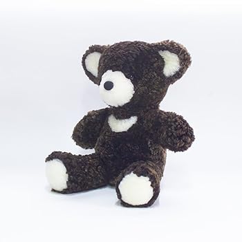 【中古】frolic ムートンぬいぐるみ くま「ぐっど」 Mサイズ ツキノワグマ ラッテ 日本製|AJIMURA-SHOP