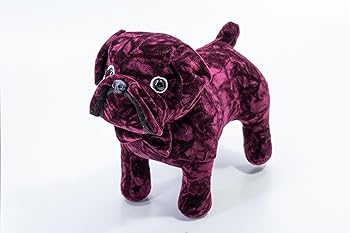【中古】【未使用】雅(MIYABI) 金華山ぬいぐるみ チンチラ ワインパープル ブルドック MI−BDCCWP|AJIMURA-SHOP