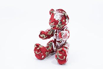 【中古】雅（MIYABI) 金華山ぬいぐるみ 桜 赤いこと 熊 ＭＩ－ＫＭＳＡＲＥ