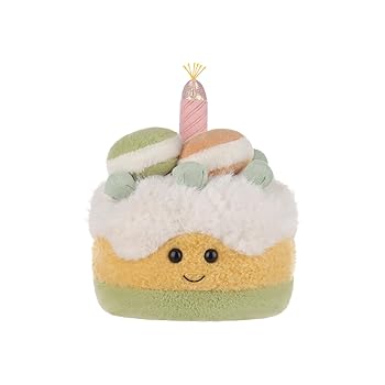 【中古】Apricot Lamb マカロンバースデーケーキぬいぐるみ、御坊っちゃんにもうしろ帯にも適していますの利益の軽くて可愛らしい、ふわふわマカロンバースデー