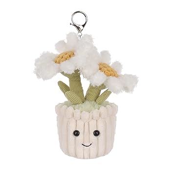 【中古】【未使用】[Apricot Lamb] デイジーの鉢植えかわいいソフト動物のキーチェーンぬいぐるみ、男性にも女性にも適しています、バックパック、財布用、15cm 7,260円