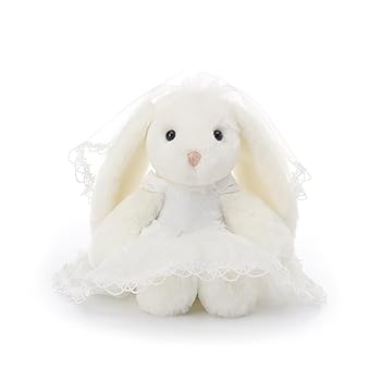 【中古】【未使用】Apricot Lamb 花嫁バニーぬいぐるみ、男の子にも女の子にも適していますのための柔らかくてかわいい、ふわふわ花嫁バニー 22cm
