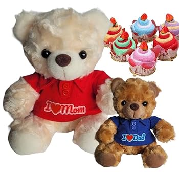 【中古】【Sai彩】ラッピング済み くま ぬいぐるみ ＆ 西洋手ぬぐい西洋菓子 2点仕掛ける 差し上げ物 父 母 差し上げ物 生まれ落ちる日 クリスマス 敬老の日 還暦祝賀会 ありがと