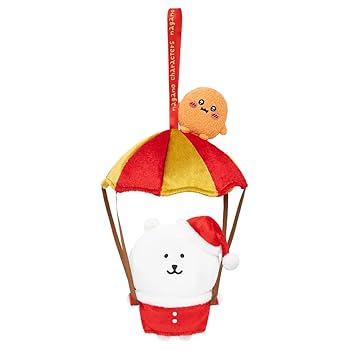 【中古】【未使用】ナガノキャラクターズ つるせる パラシュートサンタなくまぬいぐるみ｜AJIMURA-SHOP
