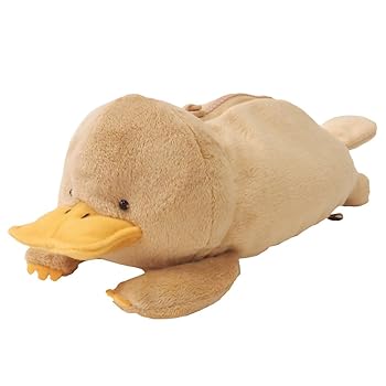【中古】ウォンバットさんたちビッグペンケース カモノハシさん ぬいぐるみ