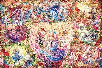 【中古】1000ピース ジグソーパズル めざせ! パズルの達人 おにねこ アリスの物語(50x75cm)