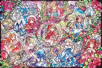 【中古】エポック社 1000ピース ジグソーパズル イラスト/アート ファンタジックアート/おにねこ フェアリー テイル ワールド (50×75cm) 11-609s のり付|AJIMURA-SHOP
