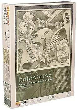 【中古】500天下太平 謎合わせ M.C.Escher 対当性(1953) (38x53糎)