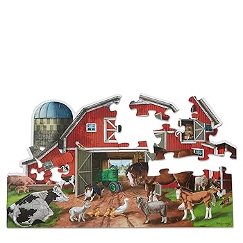 【中古】Busy Barn Shaped Floor Puzzle (32 Pieces): Busy Barn Shaped Floor Puzzle (32 Pieces)